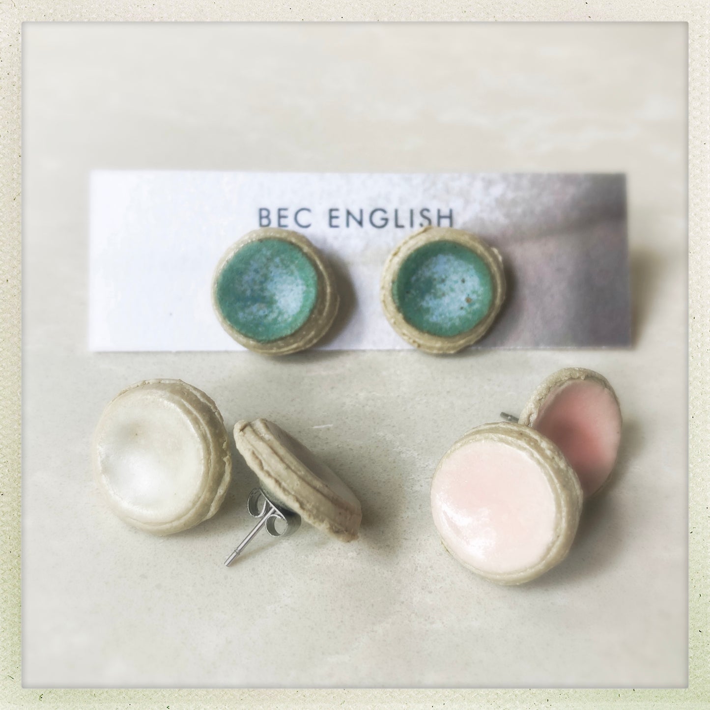 Button Earrings