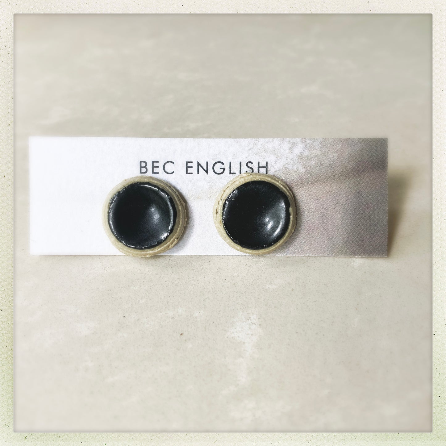 Button Earrings